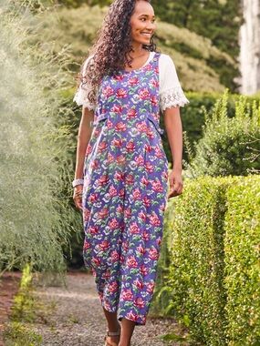 April Cornell Mini Peony Jumpsuit